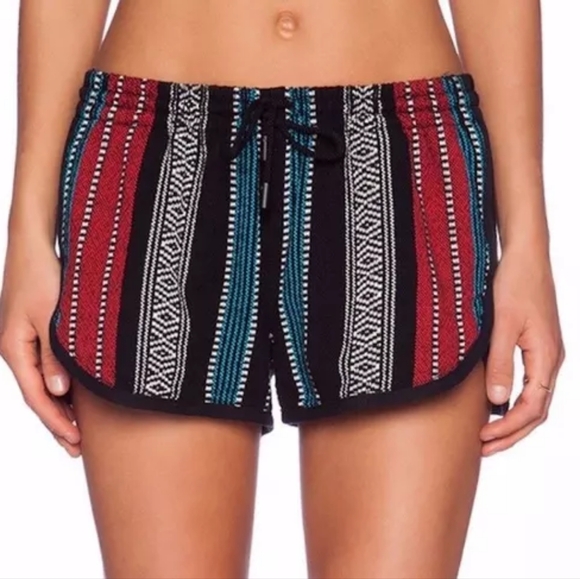 Rag & Bone Baja Beach Striped Cotton  Shorts - Picture 1 of 12